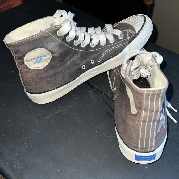 PRO Keds Canvas High Tops Bugs Bunny Blue Heel Tag Mens 9 1/2 Looney Tunes 1993 - Picture 14 of 14